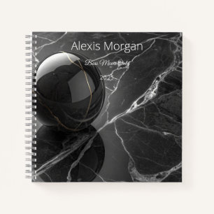 Modern Minimalist Pink-Purple Border Template Notebook