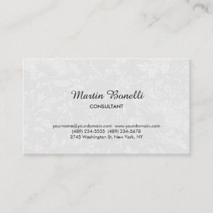 Modern Minimalist Plain Business Card