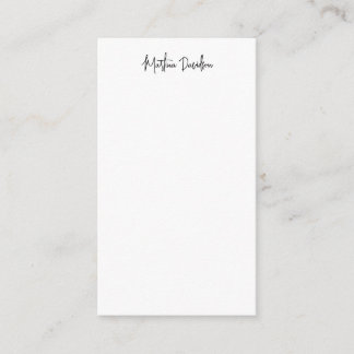 Modern Minimalist Plain Creative Calligraphy Enclosure Card