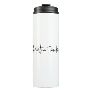 Modern Minimalist Plain Creative Calligraphy Thermal Tumbler