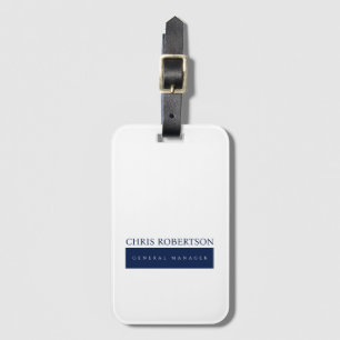 Modern Minimalist Plain Luggage Tag