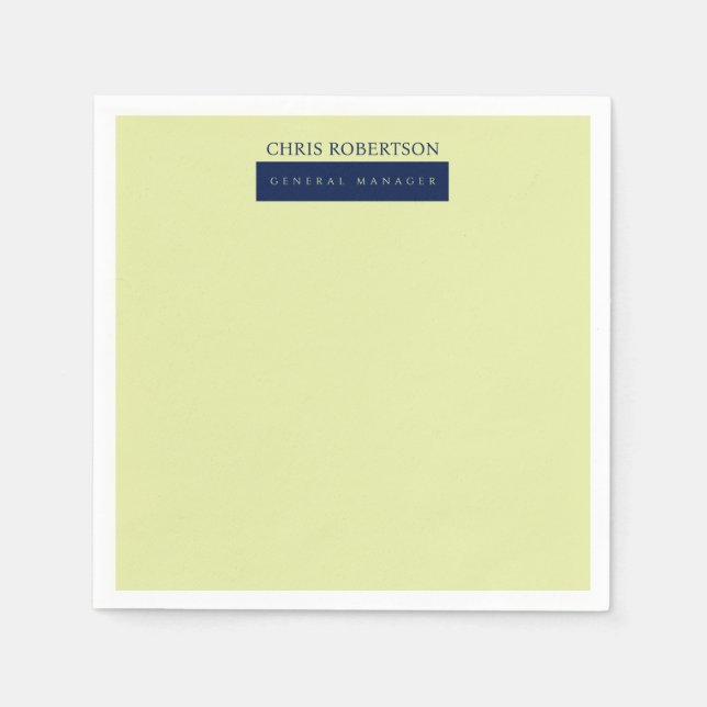 Modern Minimalist Plain Napkin (Front)