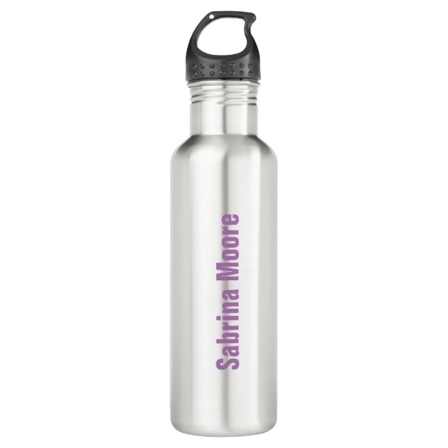 Modern Minimalist Plain Professional 710 Ml Water Bottle (Front)