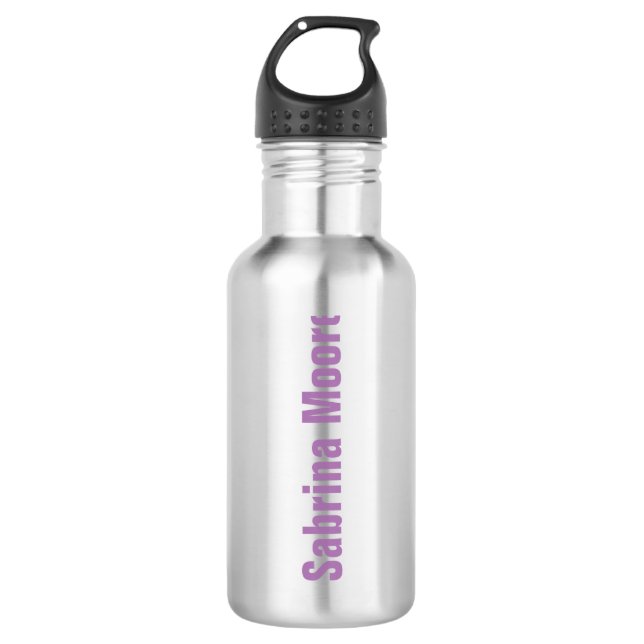 Modern Minimalist Plain Professional 710 Ml Water Bottle (Front)