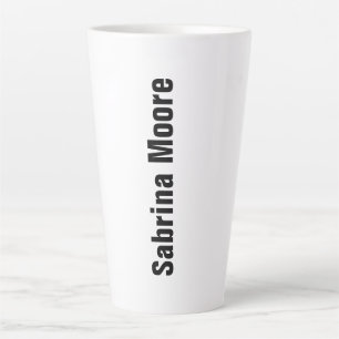 Modern Minimalist Plain Professional Latte Mug