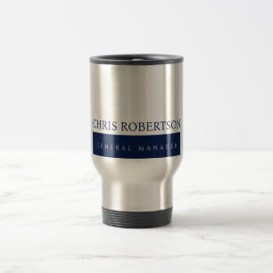 Modern Minimalist Plain Travel Mug