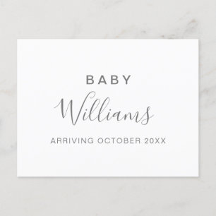 Modern Minimalist Pregnancy Announcement