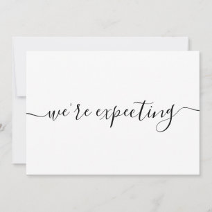 Modern Minimalist Pregnancy Announcement