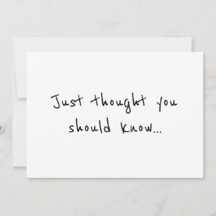 Modern Minimalist Pregnancy Announcement Card