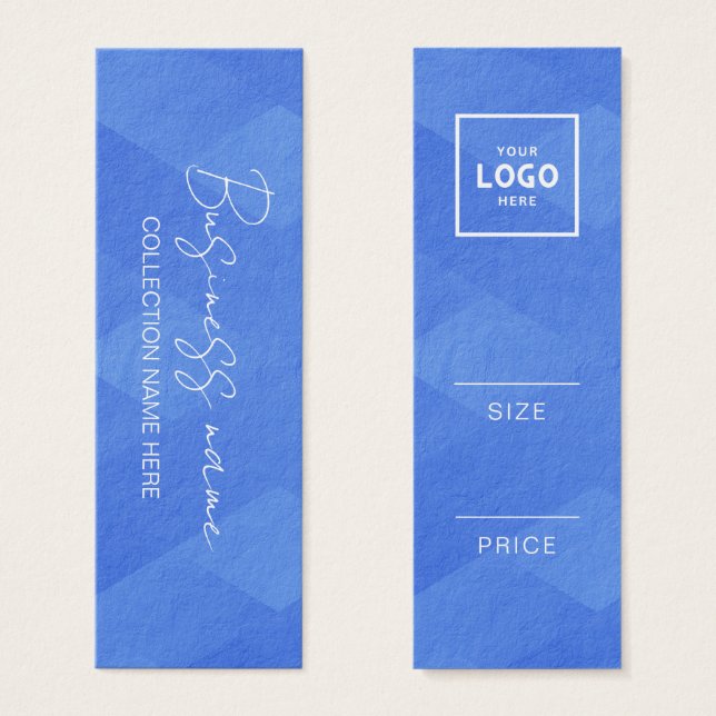 Modern Minimalist Price Hang Tag Card (Front & Back)