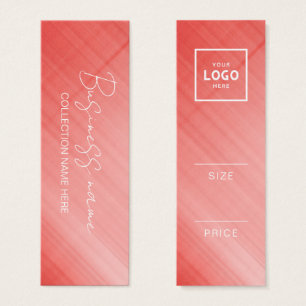 Modern Minimalist Price Hang Tag Card