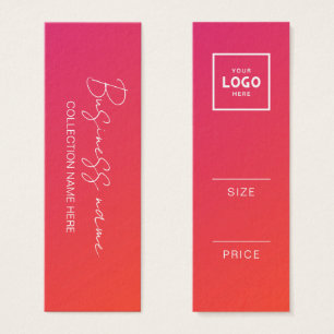 Modern Minimalist Price Hang Tag Card