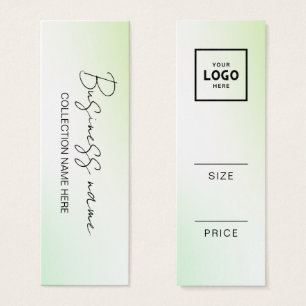 Modern Minimalist Price Hang Tag Card