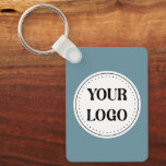 Modern Minimalist Professional Black  Key Ring<br><div class="desc">EVERYONE CAN USE THIS DESIGN.You are free to add,  edit,  or resize the logo,  photo,  text,  and colours as you choose.Many thanks.</div>