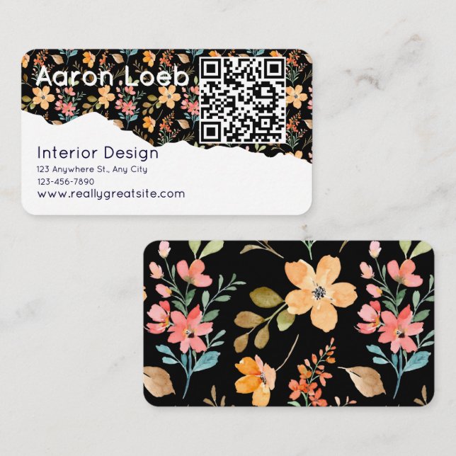 Modern Minimalist Professional Business Card (Front/Back)