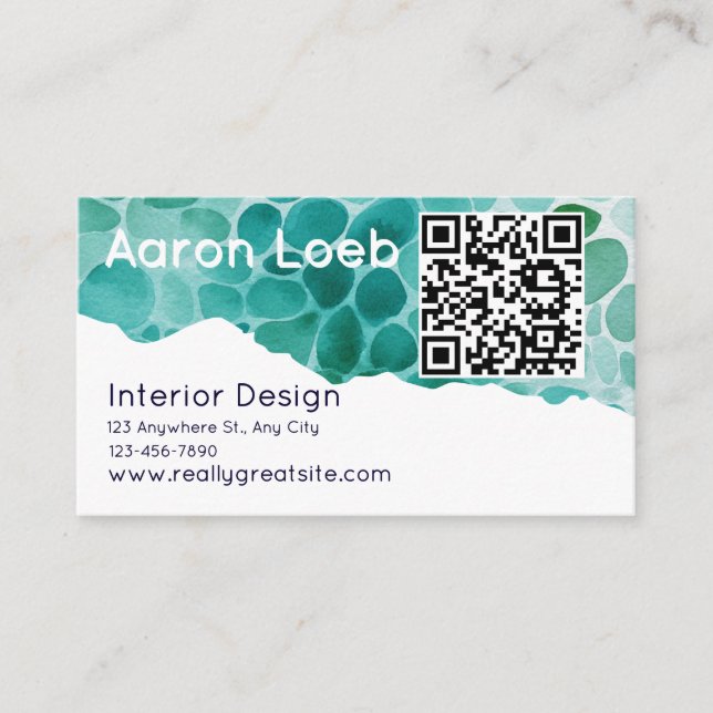 Modern Minimalist Professional Business Card (Front)