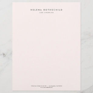 Modern Minimalist Professional Business Custom Letterhead