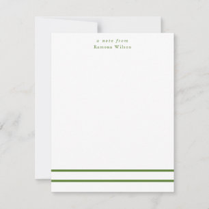 Modern Minimalist Professional Chic Monogrammed  Card