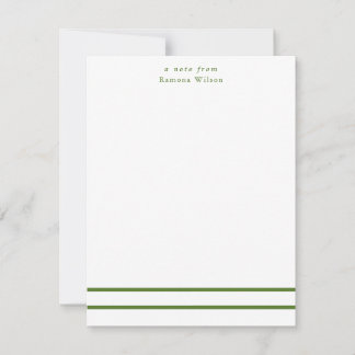 Modern Minimalist Professional Chic Monogrammed  Card
