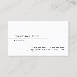 Modern Minimalist Professional Elegant Template Business Card
