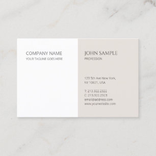Modern Minimalist Professional Elegant Template Business Card