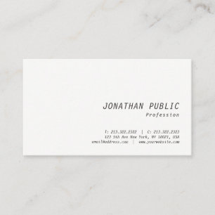Modern Minimalist Professional Elegant Template Business Card