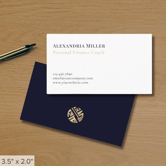 Modern Minimalist Professional Finance Business Card (Creator Uploaded)
