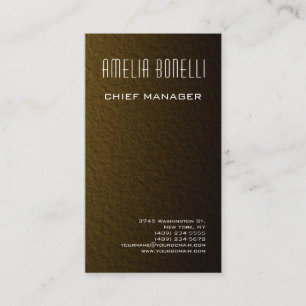 Modern Minimalist Professional Goldie Background Business Card