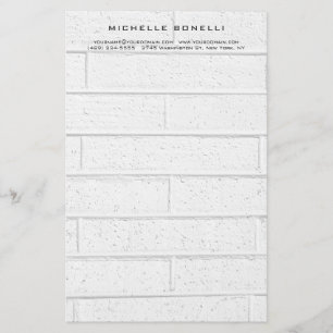 Modern Minimalist Professional Grey Wall Design Stationery