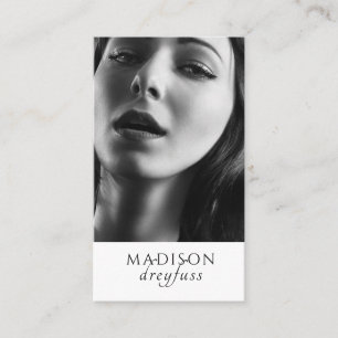 Modern Minimalist Professional Photo Business Card