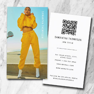 Modern Minimalist Professional Photography  Business Card