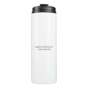 Modern Minimalist Professional Plain Simple Thermal Tumbler