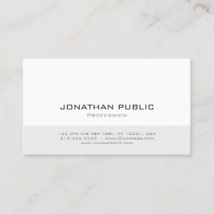 Modern Minimalist Professional Simple Template Business Card