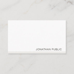 Modern Minimalist Professional Template Elegant Business Card