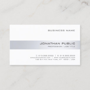 Modern Minimalist Professional Template Elegant Business Card