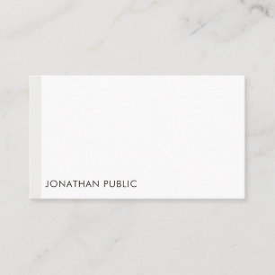 Modern Minimalist Professional Template Elegant Business Card