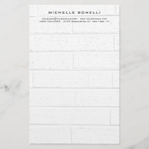 Modern Minimalist Professional Wall Design Stationery