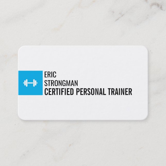 Modern minimalist professional white rounded business card (Front)