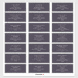 Modern Minimalist | Purple Guest Address Labels<br><div class="desc">These Modern Minimalist | purple guest address labels are perfect for your classy boho wedding. Its simple, unique abstract design accompanied by a contemporary minimal script and purple and lavander colour palette gives this product a feel of elegant formal luxury while staying simplistic, chic bohemian. Keep it as is, or...</div>