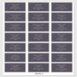 Modern Minimalist | Purple Guest Address Labels<br><div class="desc">These Modern Minimalist | purple guest address labels are perfect for your classy boho wedding. Its simple, unique abstract design accompanied by a contemporary minimal script and purple and lavander colour palette gives this product a feel of elegant formal luxury while staying simplistic, chic bohemian. Keep it as is, or...</div>
