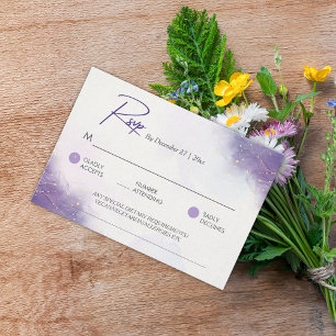 Modern Minimalist Purple Lilac Enclosure Card