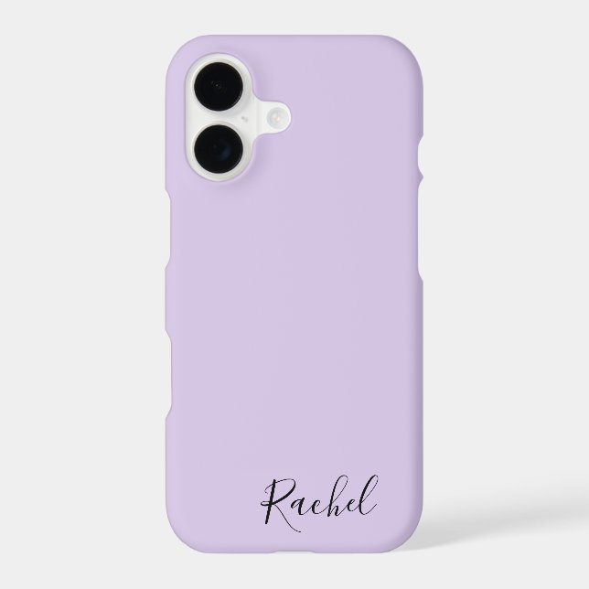 Modern Minimalist Purple Personalized Name (Back)