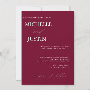  Modern Minimalist QR Wedding   Invitation