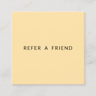 Modern Minimalist Real Estate Referral Card