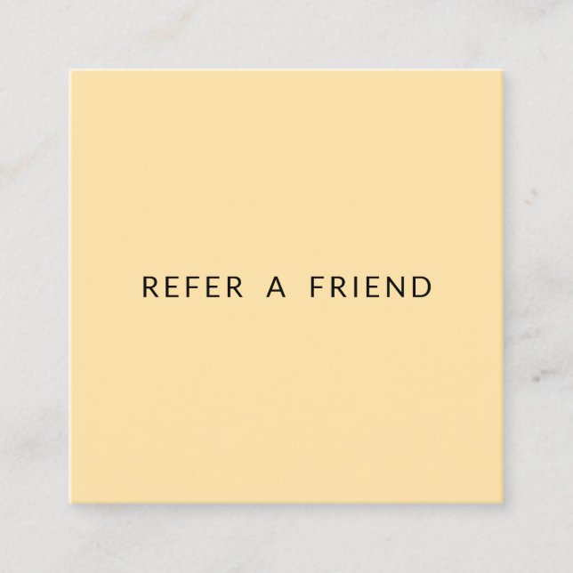Modern Minimalist Real Estate Referral Card (Front)
