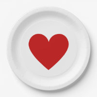 Modern Minimalist Red Heart