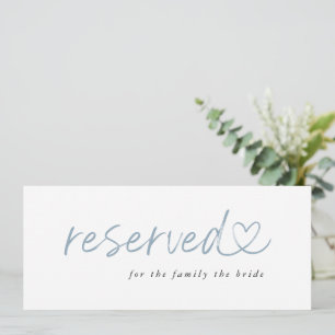 Modern Minimalist Reserved Wedding Sign