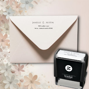 Modern Minimalist Return Address Self-inking Stamp