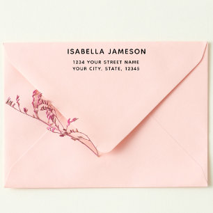 Modern Minimalist Return Address Self-inking Stamp
