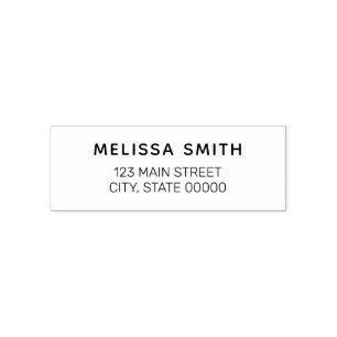 Modern Minimalist Return Address Self-inking Stamp